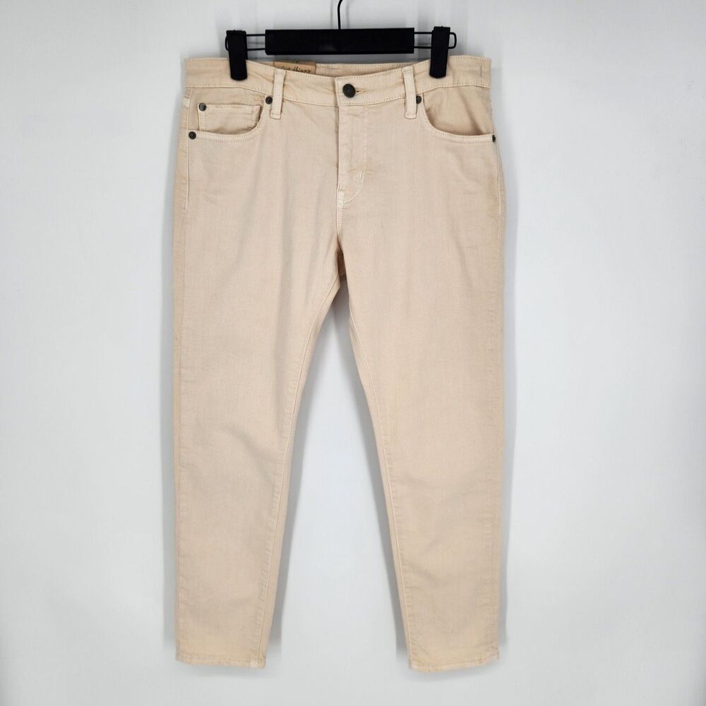 New Denim Supply Ralph Lauren Womens Crop Skinny Pale Pink Jeans Size 30